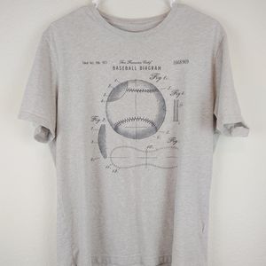 Banana Republic Baseball Diagram T-Shirt
